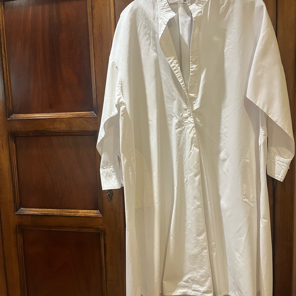 Chic White Shirt Dress